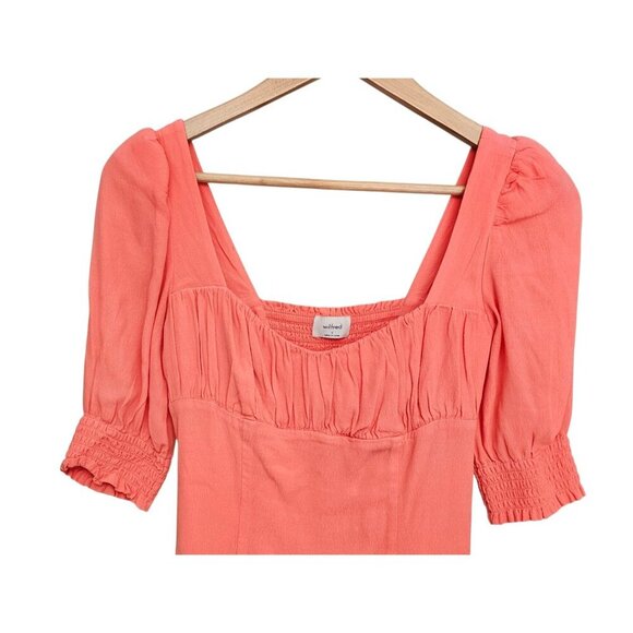 Women's - Aritzia Wilfred Pandora Smocked Blouse, Size Small - Picture 3 of 7